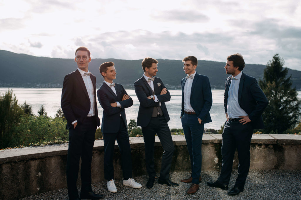 Photos du marié et de ses témoins