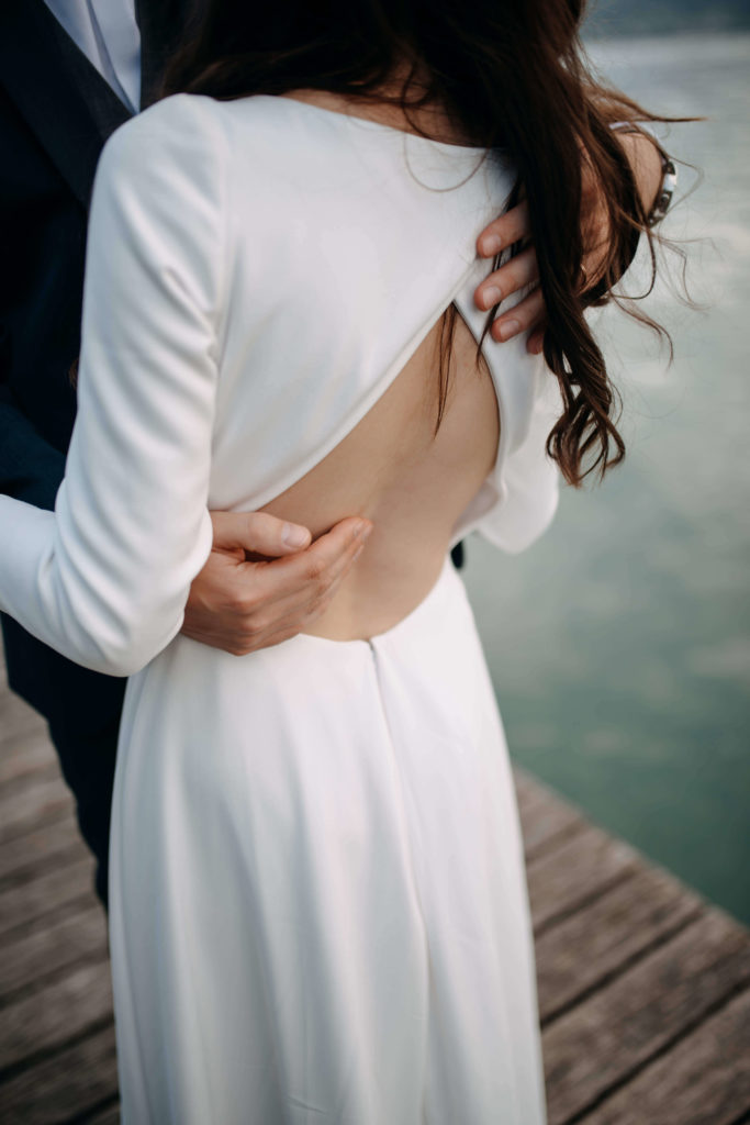 Dos de la robe de mariée