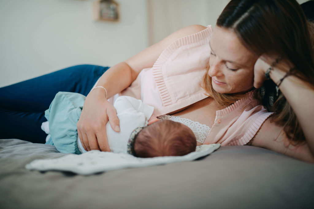Maman et son nouveau né