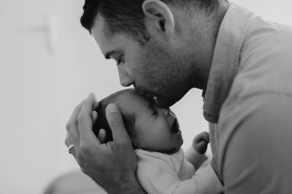Photo papa et son nourrisson