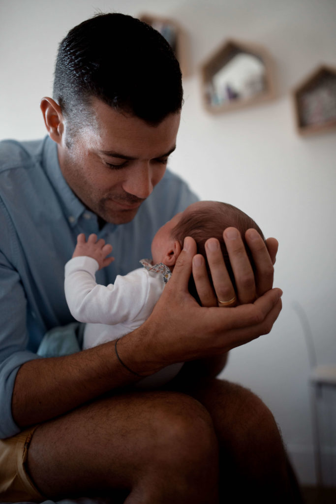 Photo papa et son nourrisson