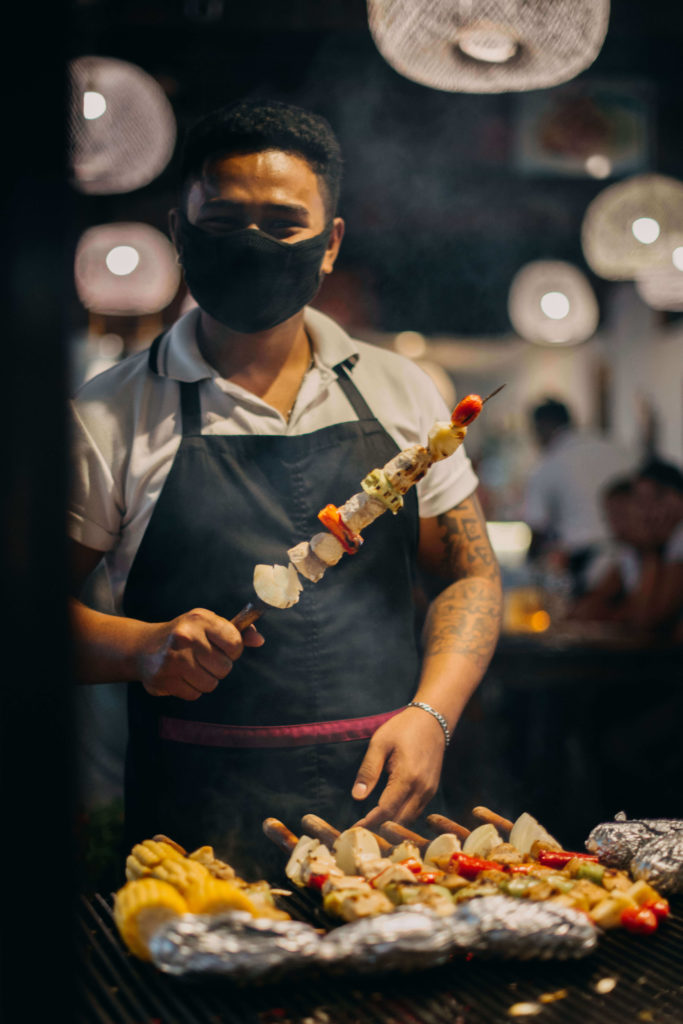 Barbecue dans un restaurant Thaïlandais