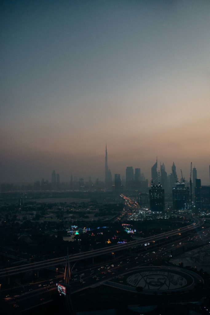 Vue sur Dubaï