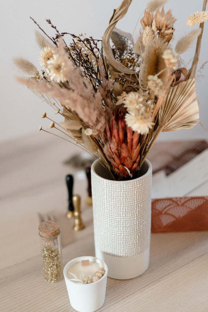 Bouquet fleurs séchées